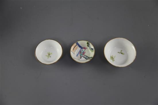 A rare and complete set of ten Chinese famille rose nesting cups, Daoguang period, graduating from 4.5cm - 11cm, largest cup with short